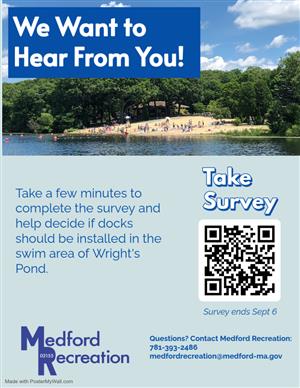 Dock at Wrights Pond Survey