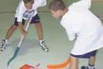 Boys Floor Hockey Face-off